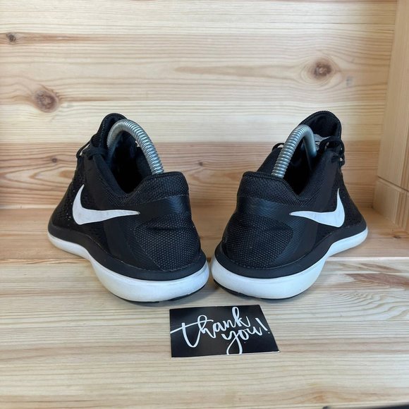 Nike Flex Run Black and White WMs Size US 8.5 - Picture 5 of 8